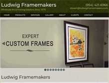 Tablet Screenshot of ludwigframemakers.com